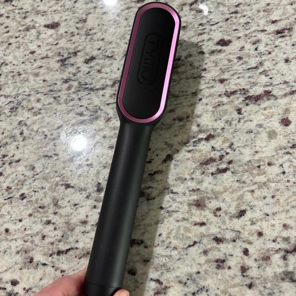 TYMO Pink and Black Hair Straightening Brush